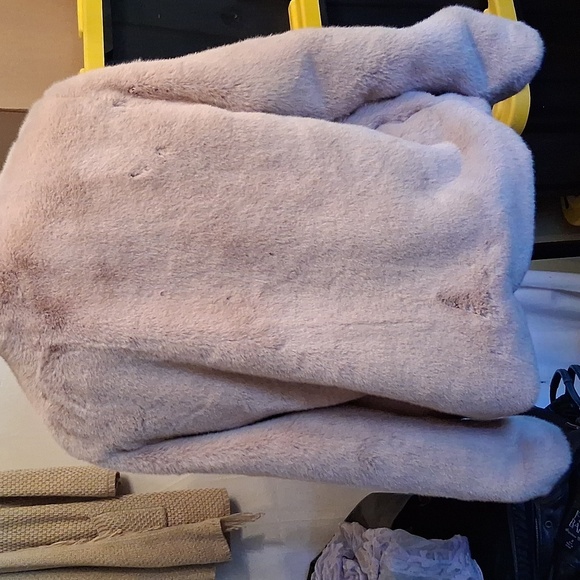 Magaschoni Pink Faux Fur Jacketbaize Small - Picture 4 of 8